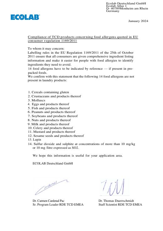 Preview: Food Allergens